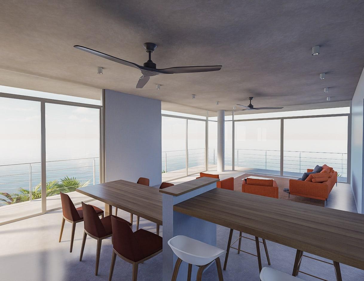 Living and dining