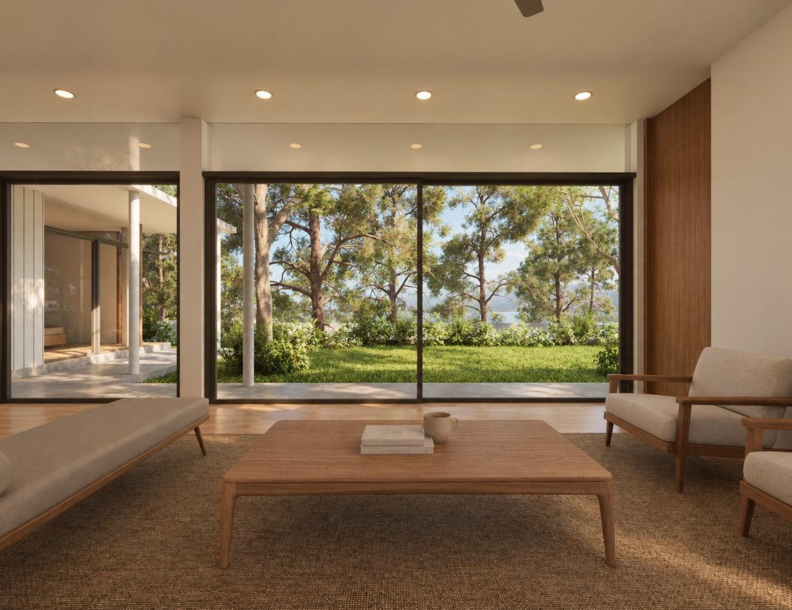 Living room — garden view