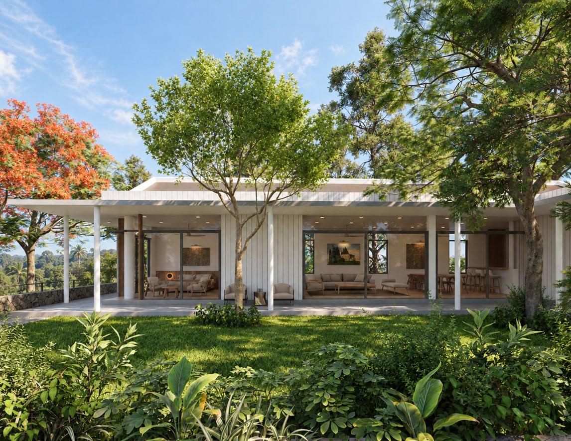 Garden façade