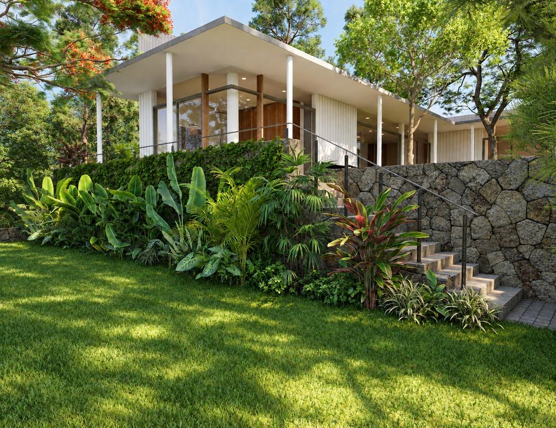 Terraced garden