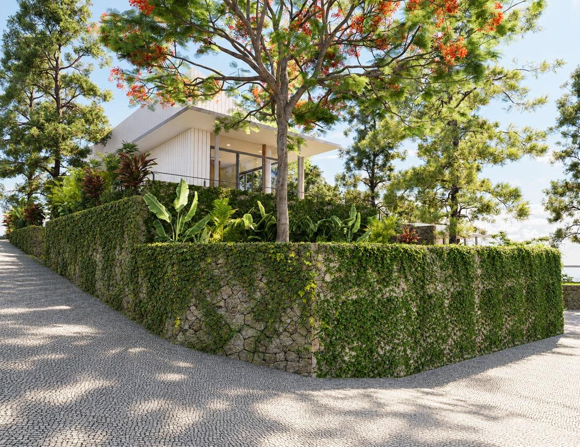 Entrance hedge