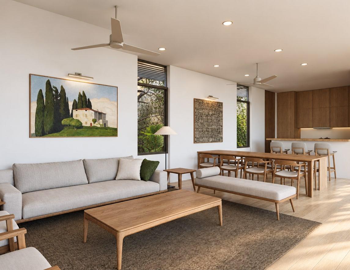 Living + dining