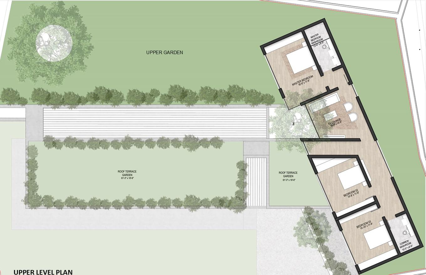 Upper level plan