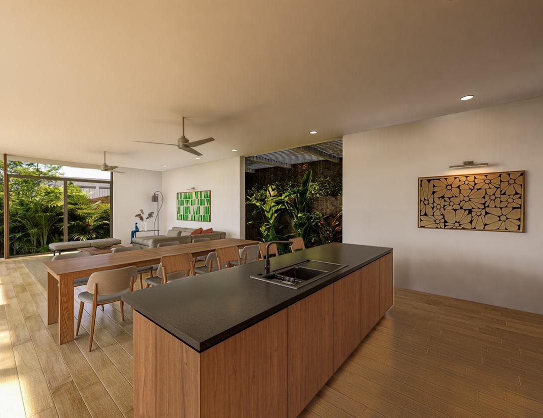 Kitchen and dining