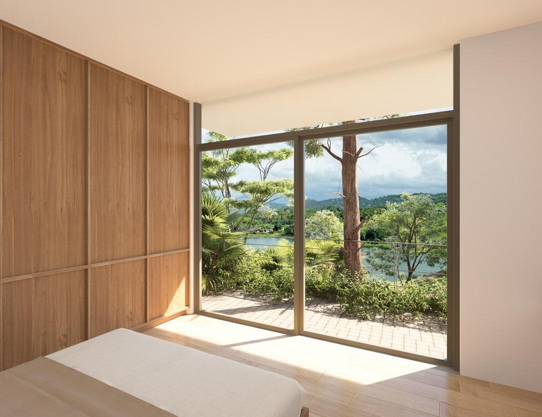 Bedroom — garden view