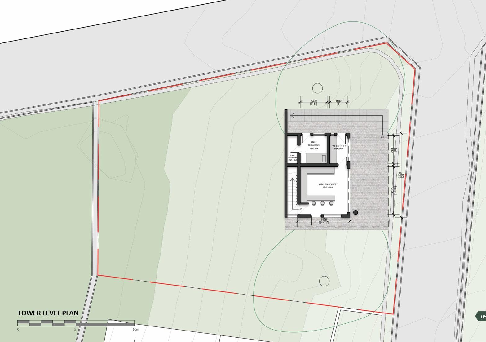 Lower level plan