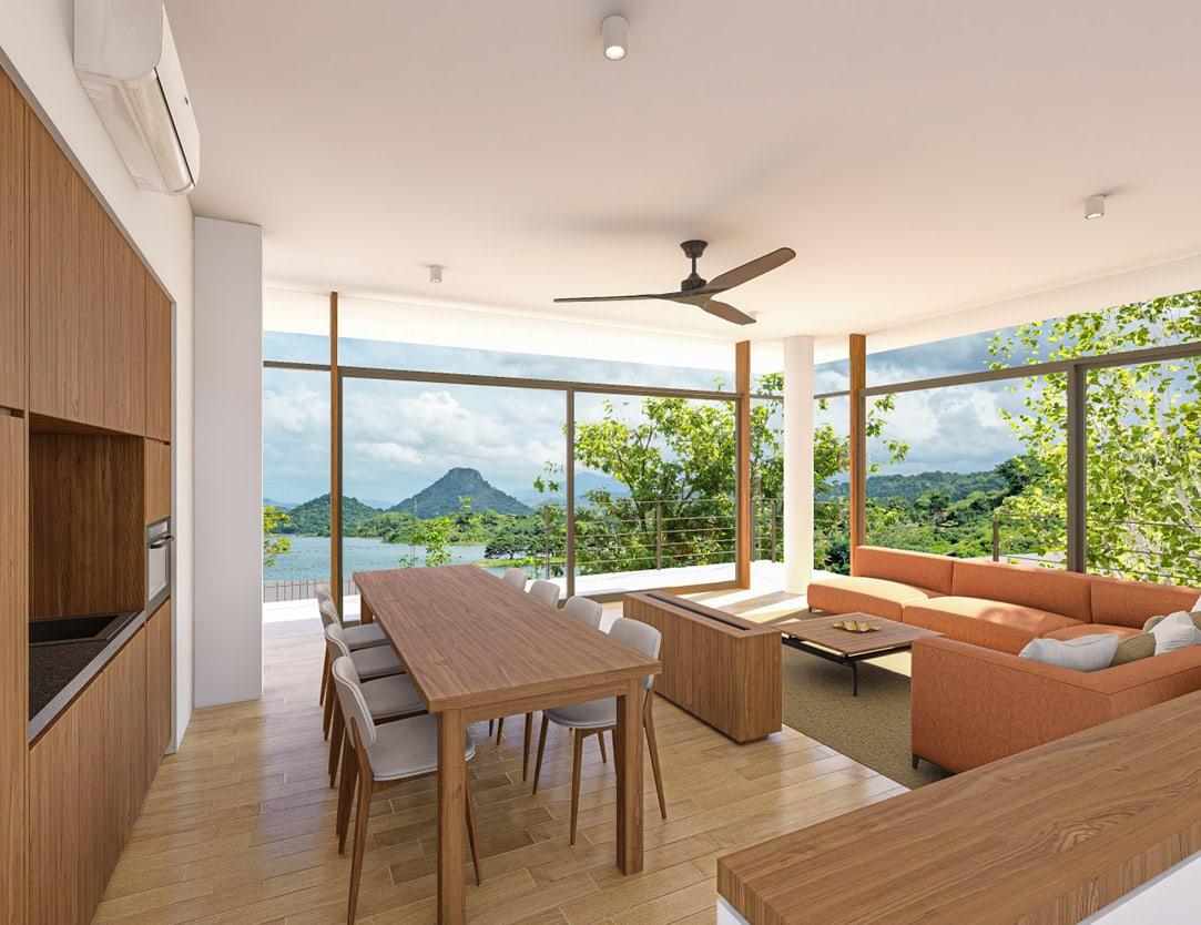 Living and dining